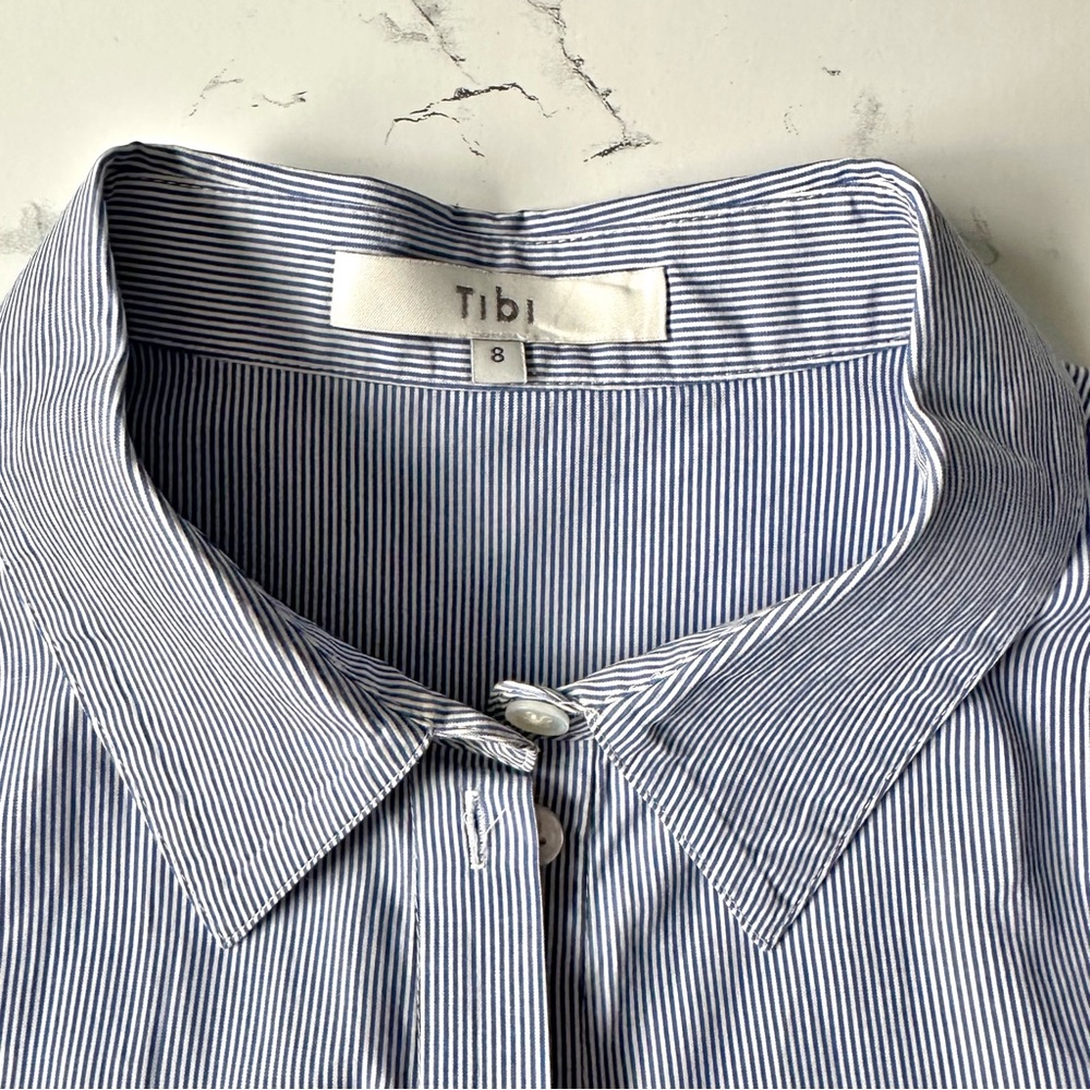 Tibi Ruffle Button Down Shirt - Picture 4 of 9